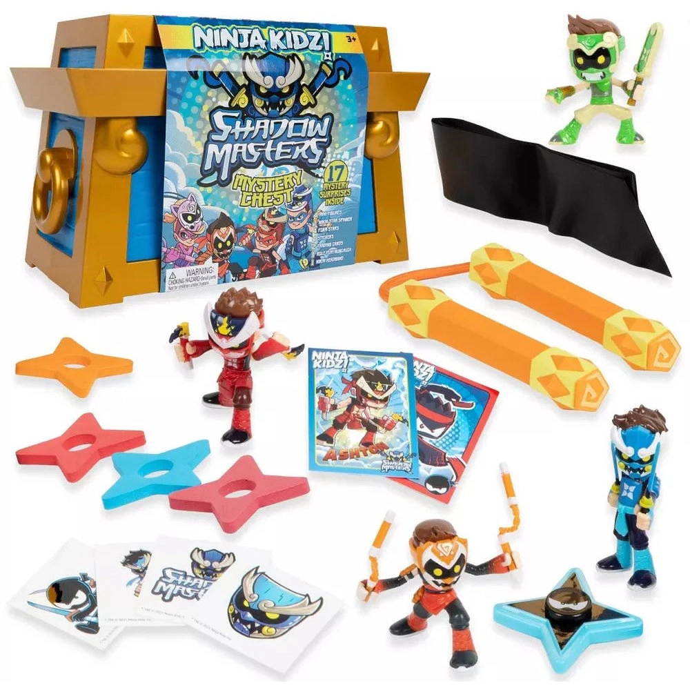 Ninja Kidz Shadow Masters Mystery Chest - 3+ yr(s) 12 piece(s) 4 piece(s)