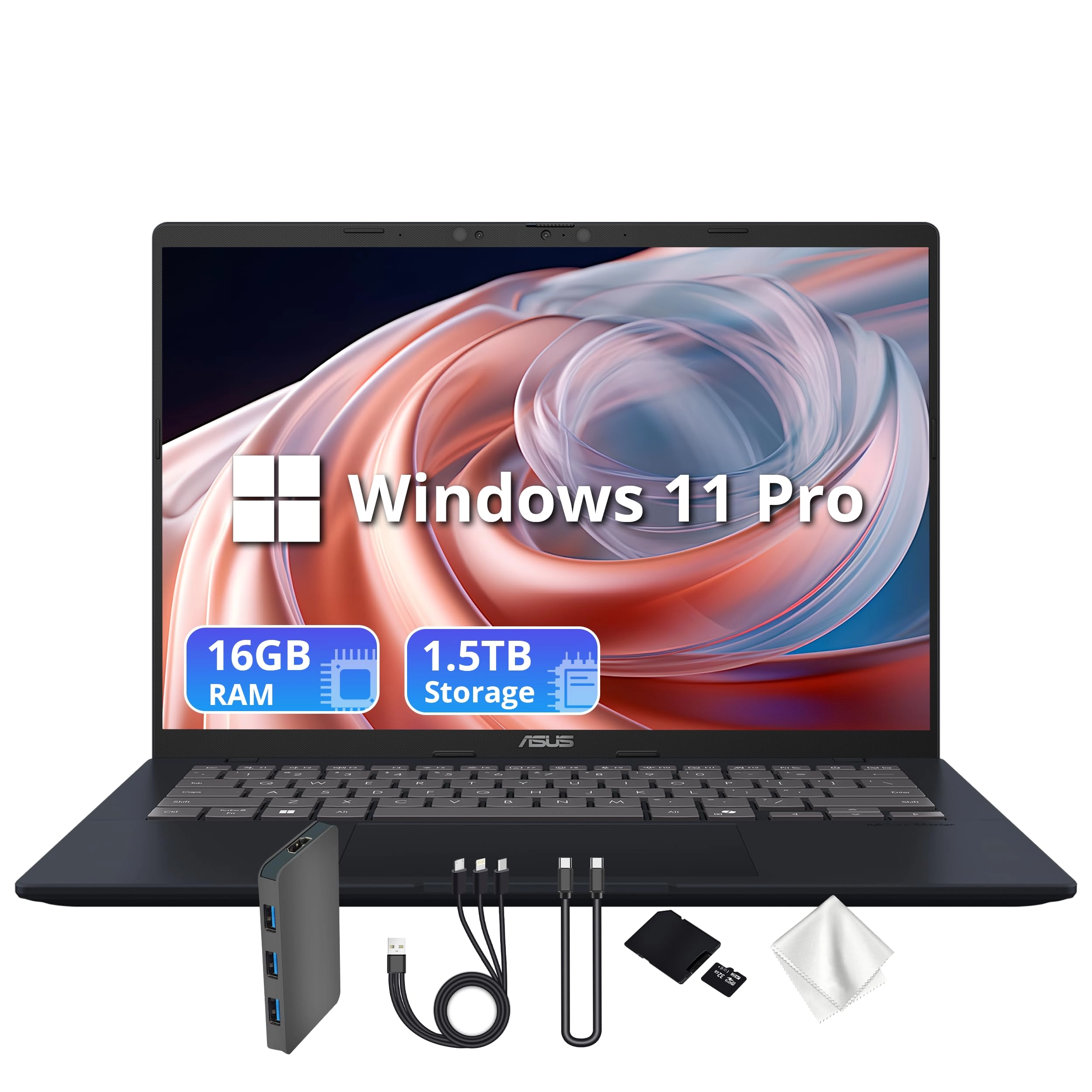 ASUS Vivobook - 14'' Snapdragon 8cx Gen 4 16GB DDR4 512GB SSD + Docking Station - 1TB