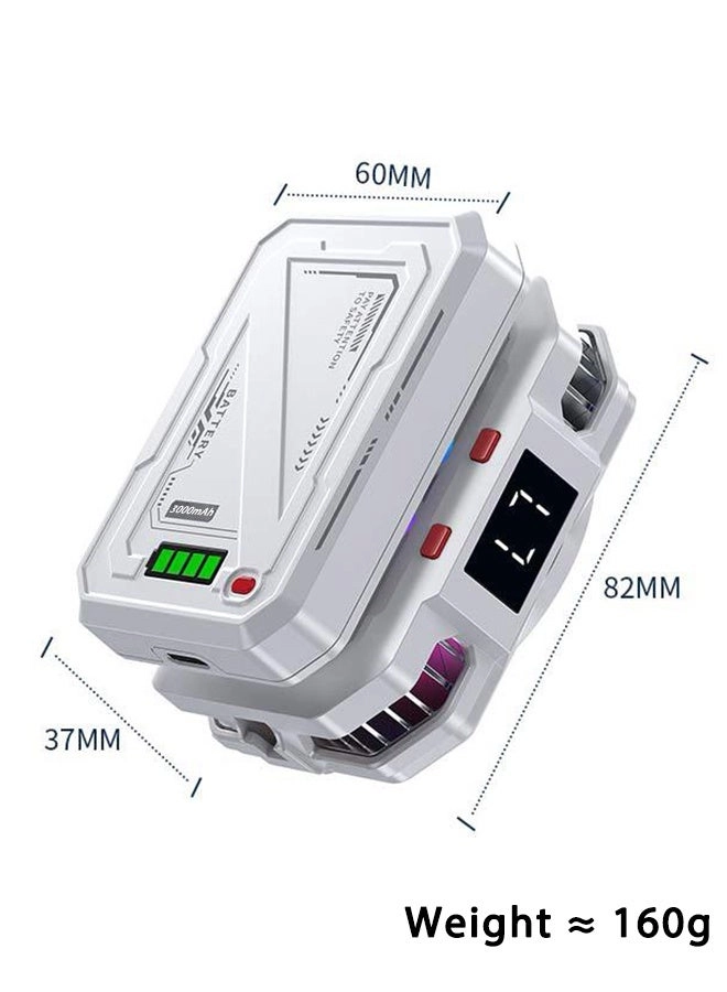 Magnetic Semiconductor Phone Cooler - RGB Lights 3000mAh Battery iPhone & Android Compatible