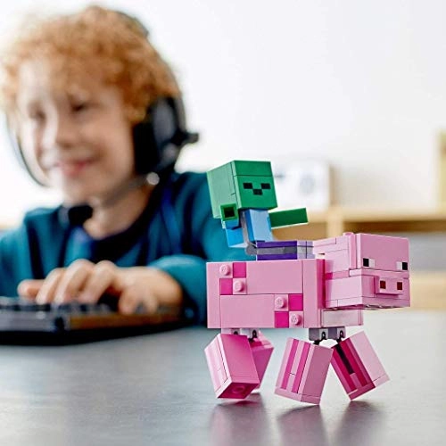 Minecraft BigFig Pig and Baby Zombie Character (21157)