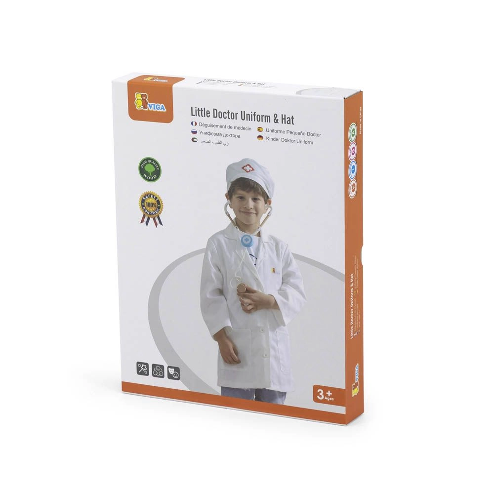 Little Doctor Uniform & Hat - 2 pcs (SW-44575)