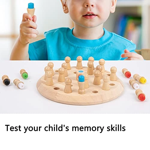 Memory Matchstick Chess Game Puzzle - 3 Years Old + 24 pieces