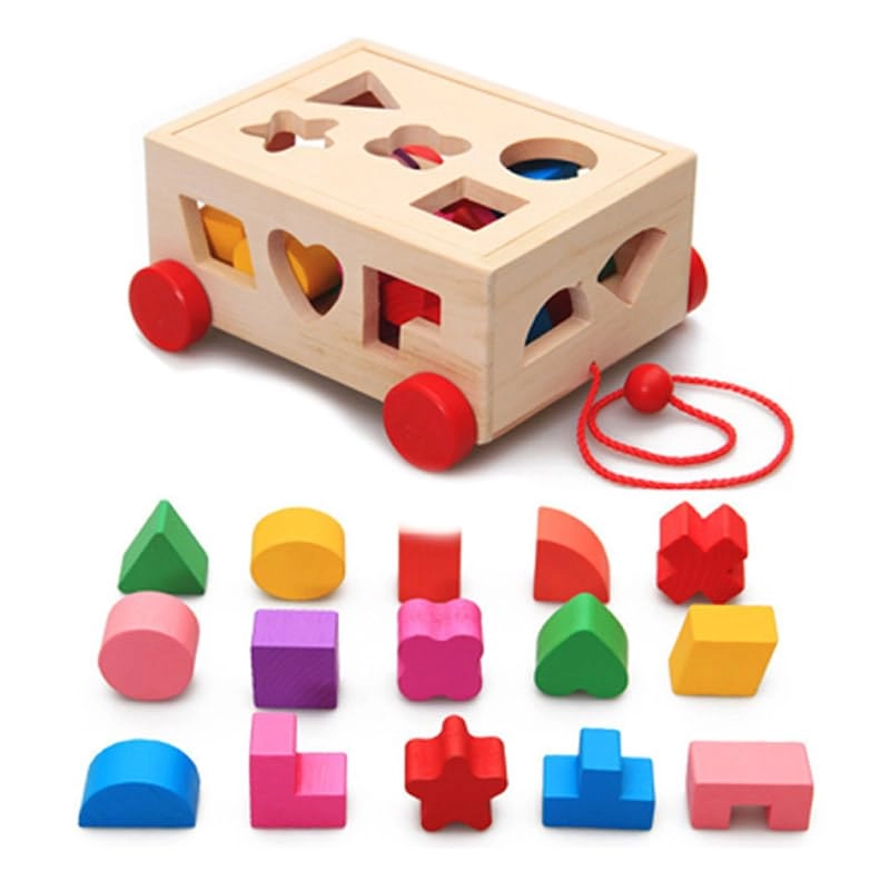 TechPlus Shape Sorter Toy - 24 months 15 pieces
