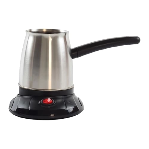 Stainless Steel Coffee Machine, Turkish Coffee Maker, Electric Coffee Maker Coffee Maker, Mocha Maker, Turkish Mocha Cooker, Cezve Made of Stainless Steel, 600 ml Capacity