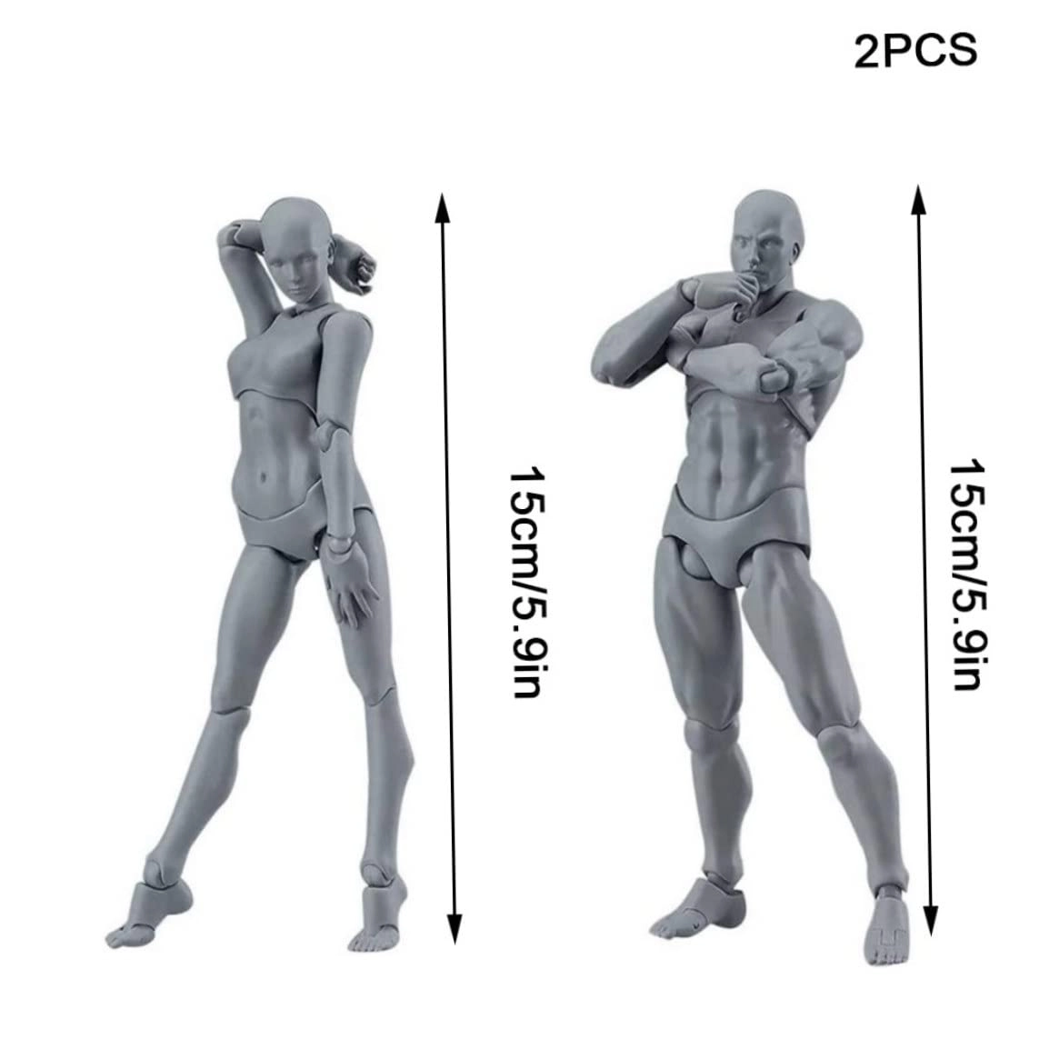 Drawing Figures Model - 2 Action Figures