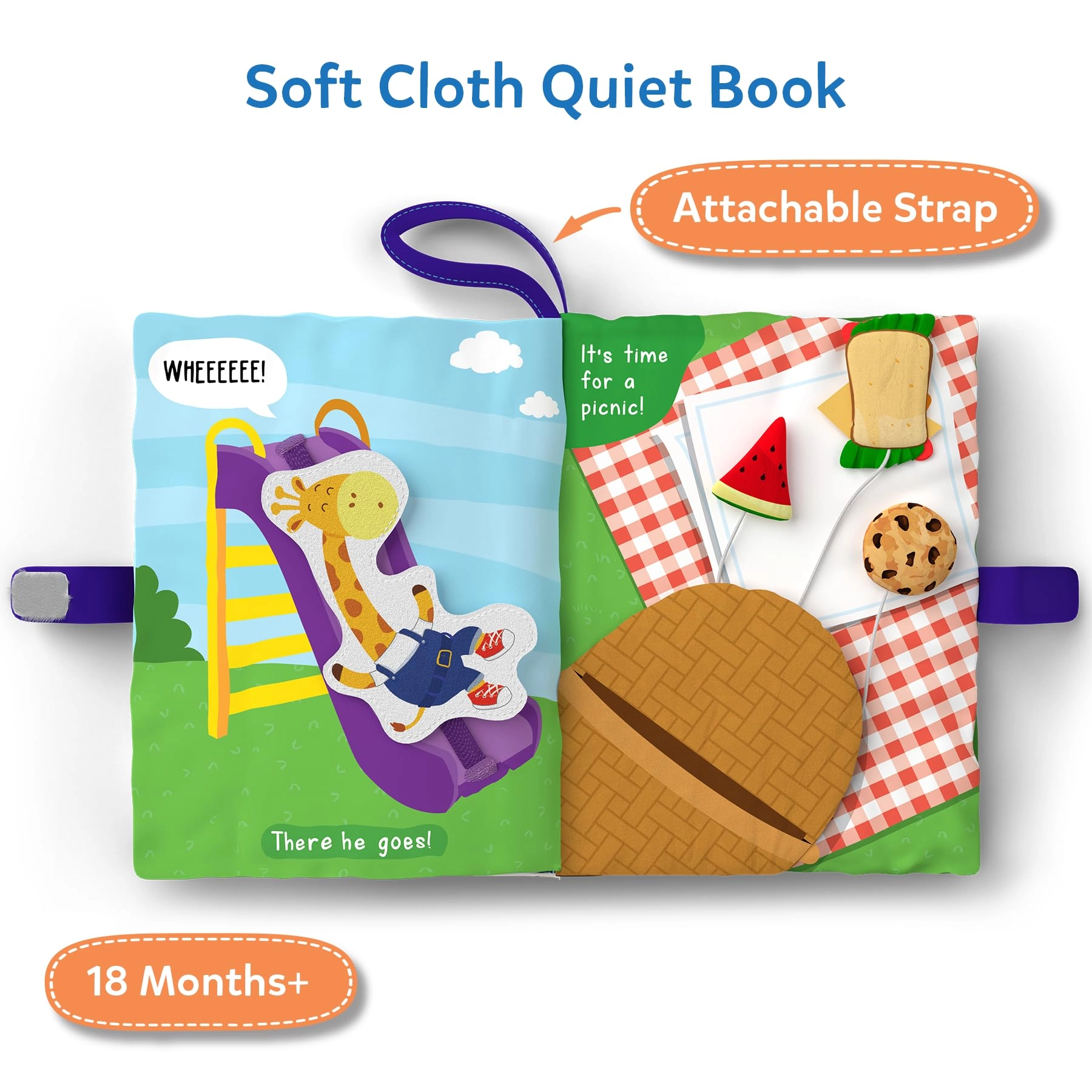 Quiet Cloth Book - 18 Months to 4 Years 1 pieces