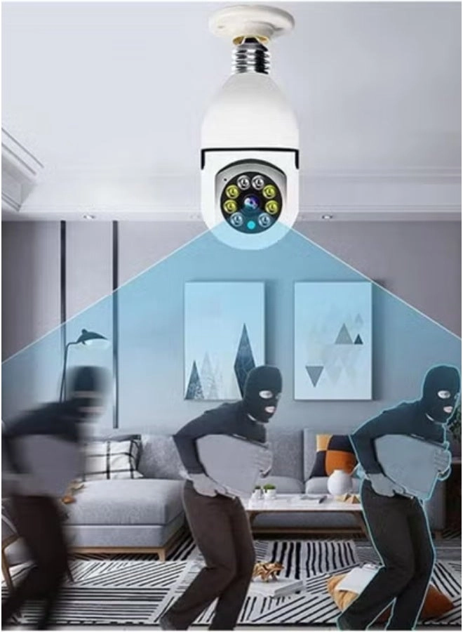 Wireless Light Bulb Camera 1080P