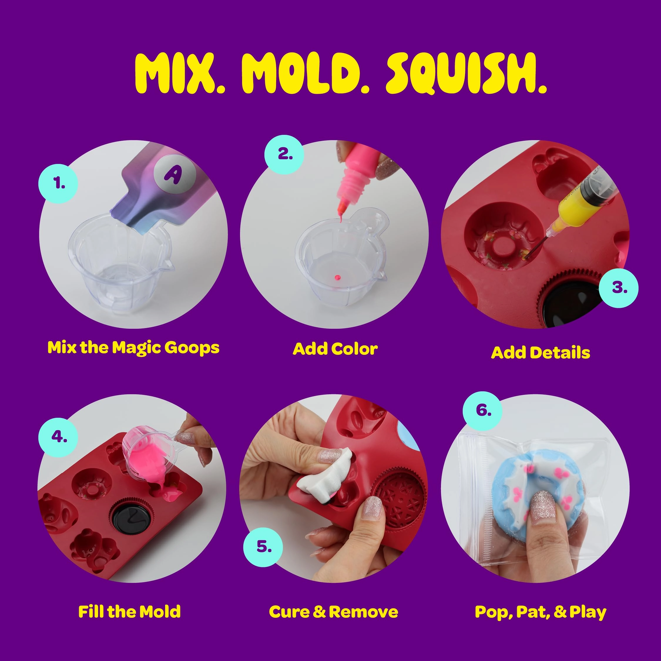 Taba Squishy Making Kit - 8+ years 6 pcs