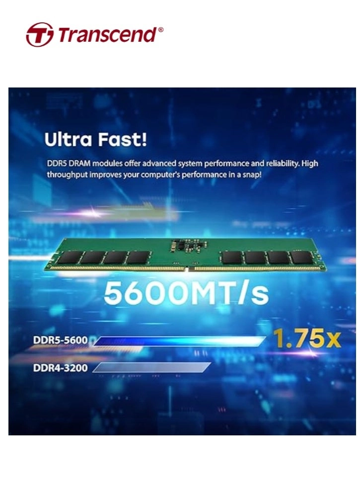 JetRam - 16 GB 5600 MHz U-DIMM DDR5