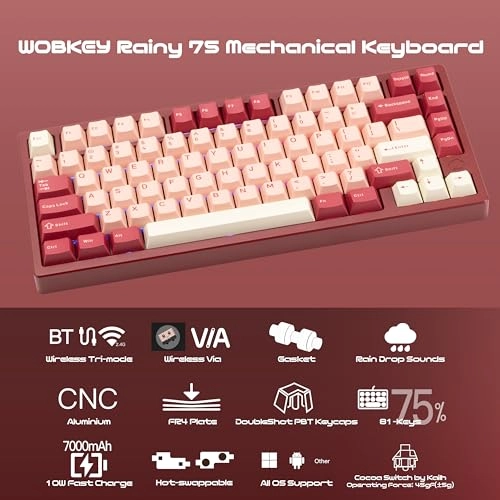 WOBKEY Rainy 75 - QWERTY Wired/Wireless
