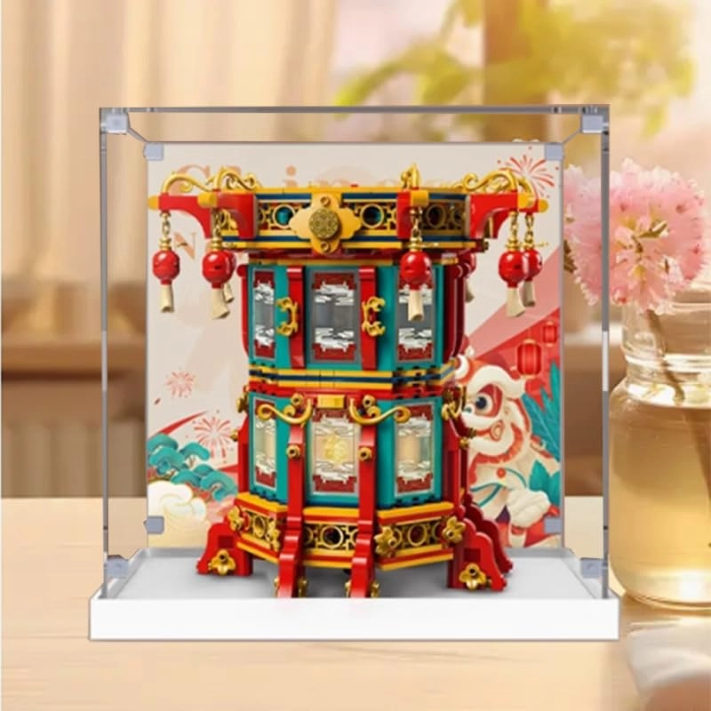 Display Case (80116) - 25x25x30cm Wood Bottom