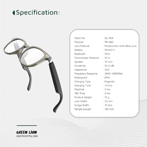 Stockholm - Smart Audio Glasses Black Bluetooth 5.4