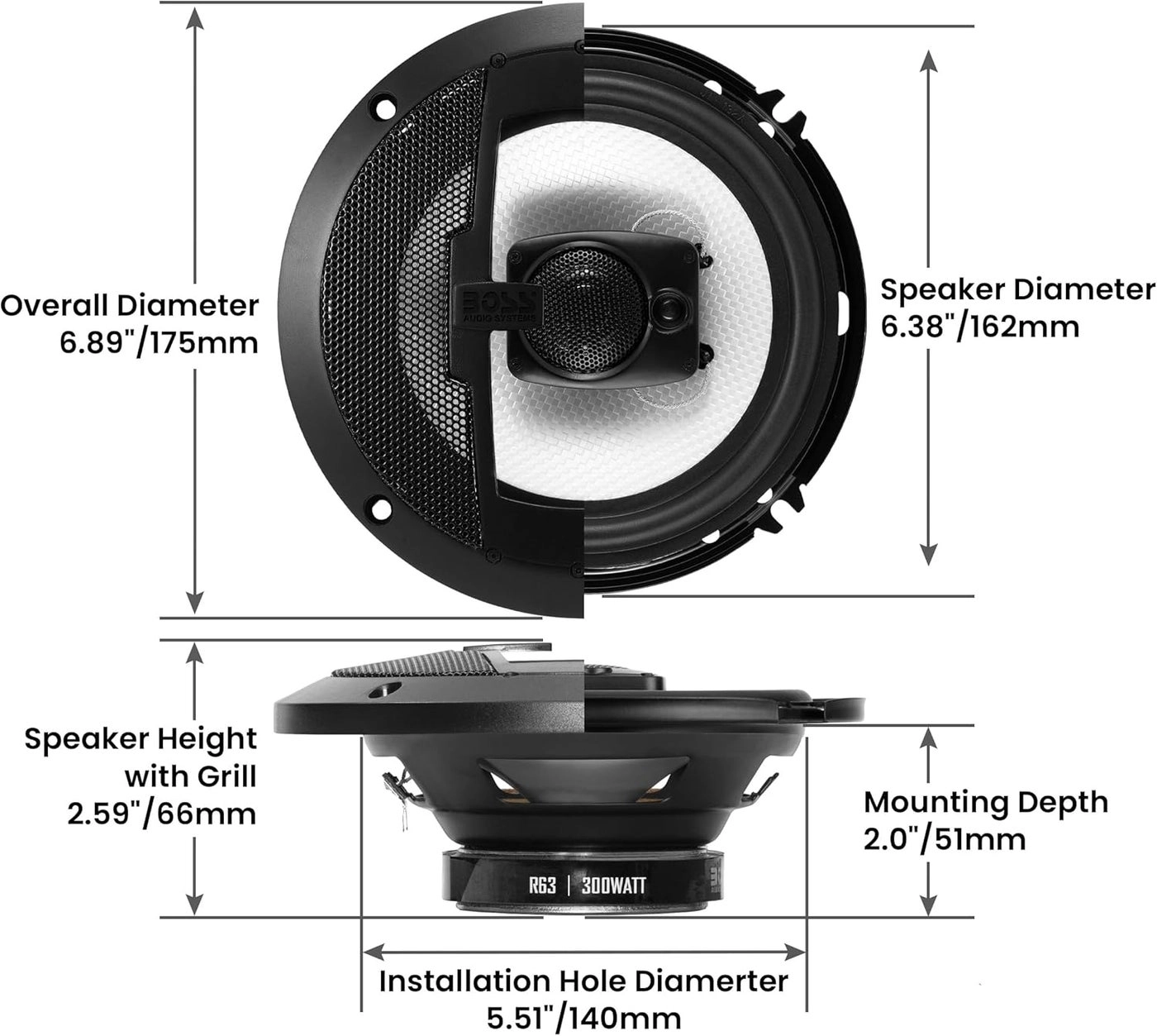 R63 - 6.5 inch 3 Way