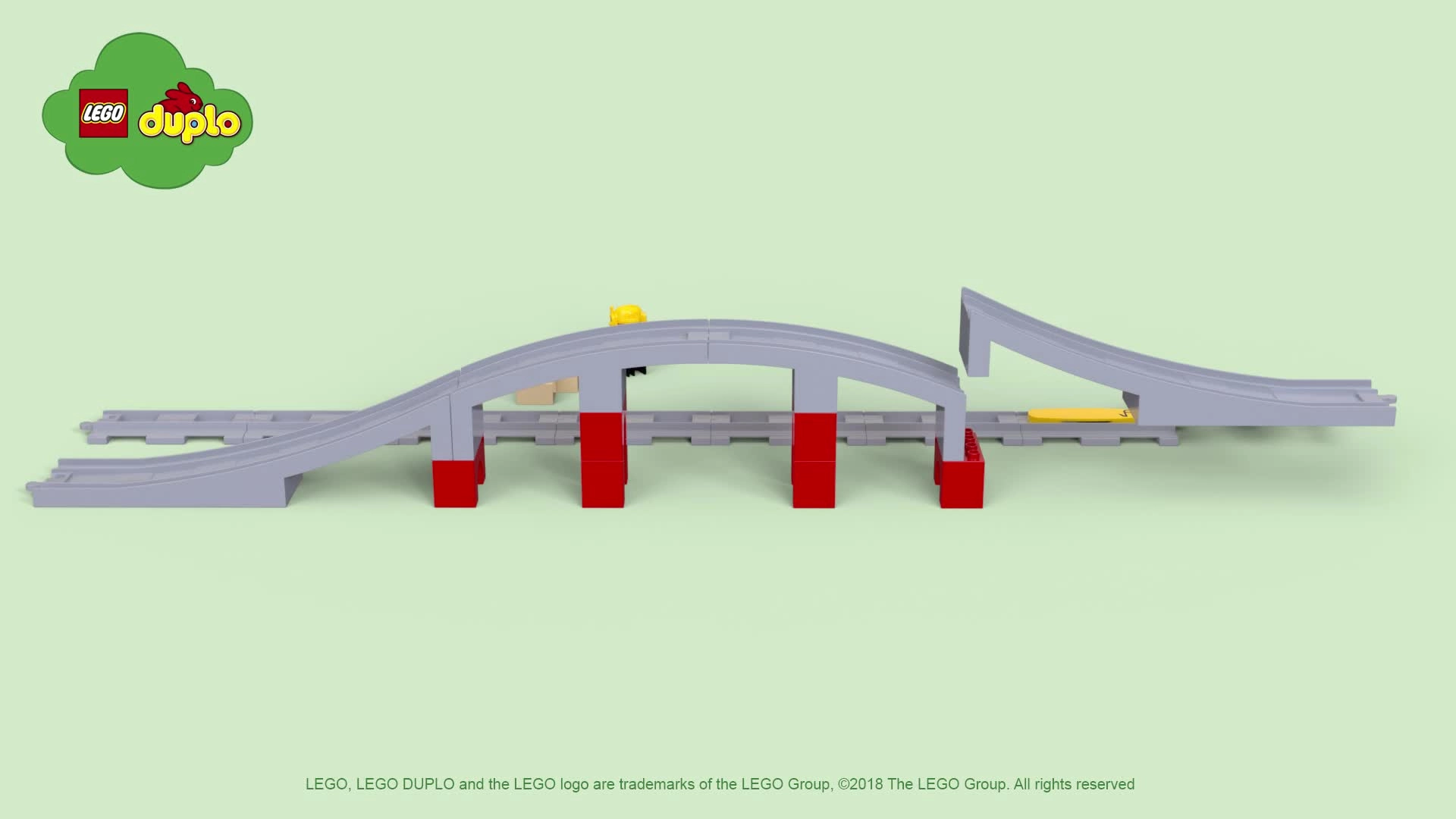 Town Train Bridge and Tracks - Horn Sound Action Brick (10872)