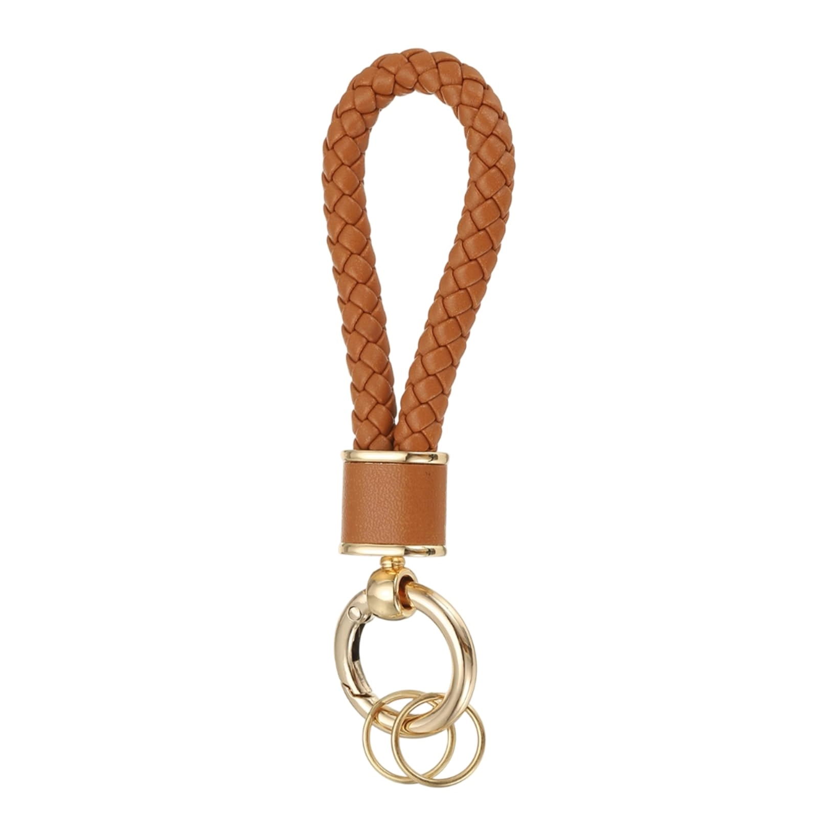 Braided Leather Keychain - Animal
