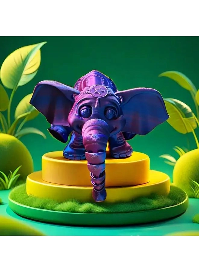 Generic Elephant Figurine - Articulated 3D Printed Removable Joints