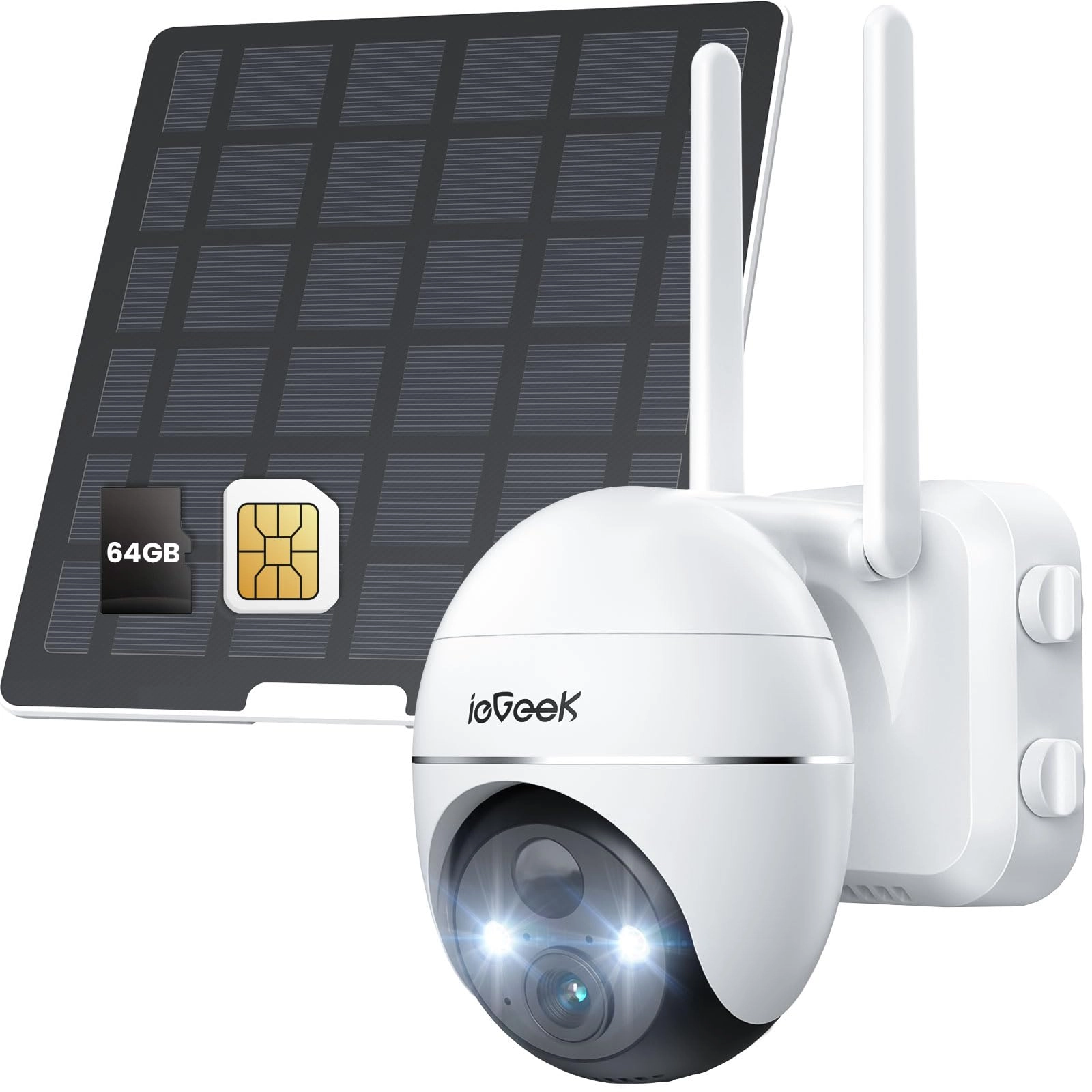 ieGeek 4G LTE Cellular Security Camera 2K
