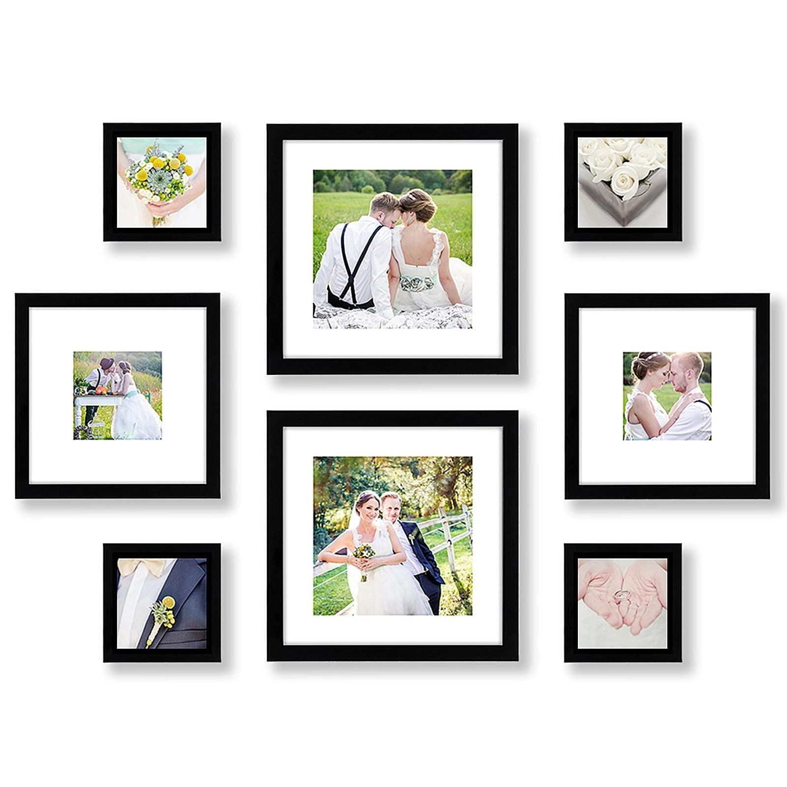 Americanflat Square Picture Frame Set - 11x11 8x8 4x4