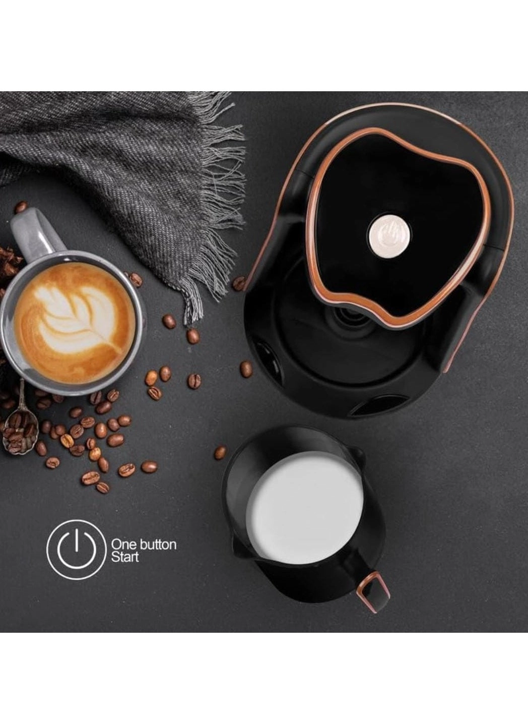 Automatic Turkish Coffee Maker - 250ml (4 Cup) One-Touch Operation 600 W