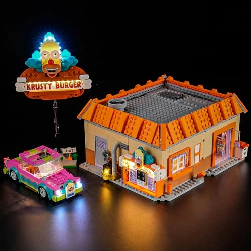 LED Light for LEGO-10352 Icons The Simpsons: Krusty Burger - Plastic