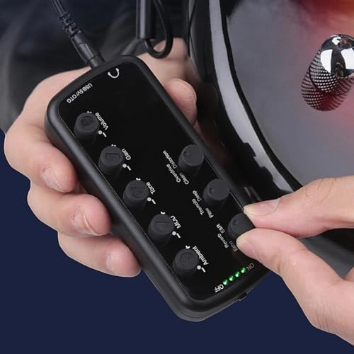 Bass Headphone Amplifier - Portable Pocket USB Rechargeable 600mAh