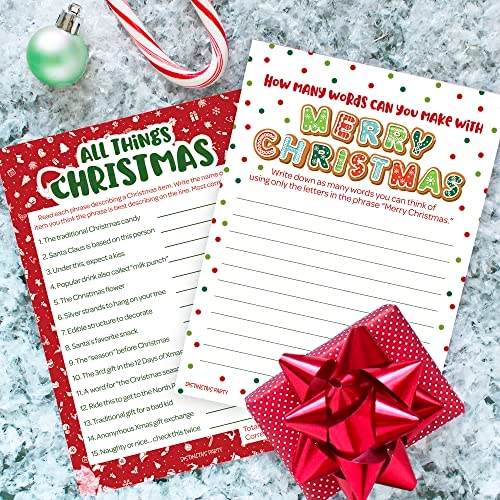 All Things Christmas + Merry Christmas Anagram - Kid 25 pieces