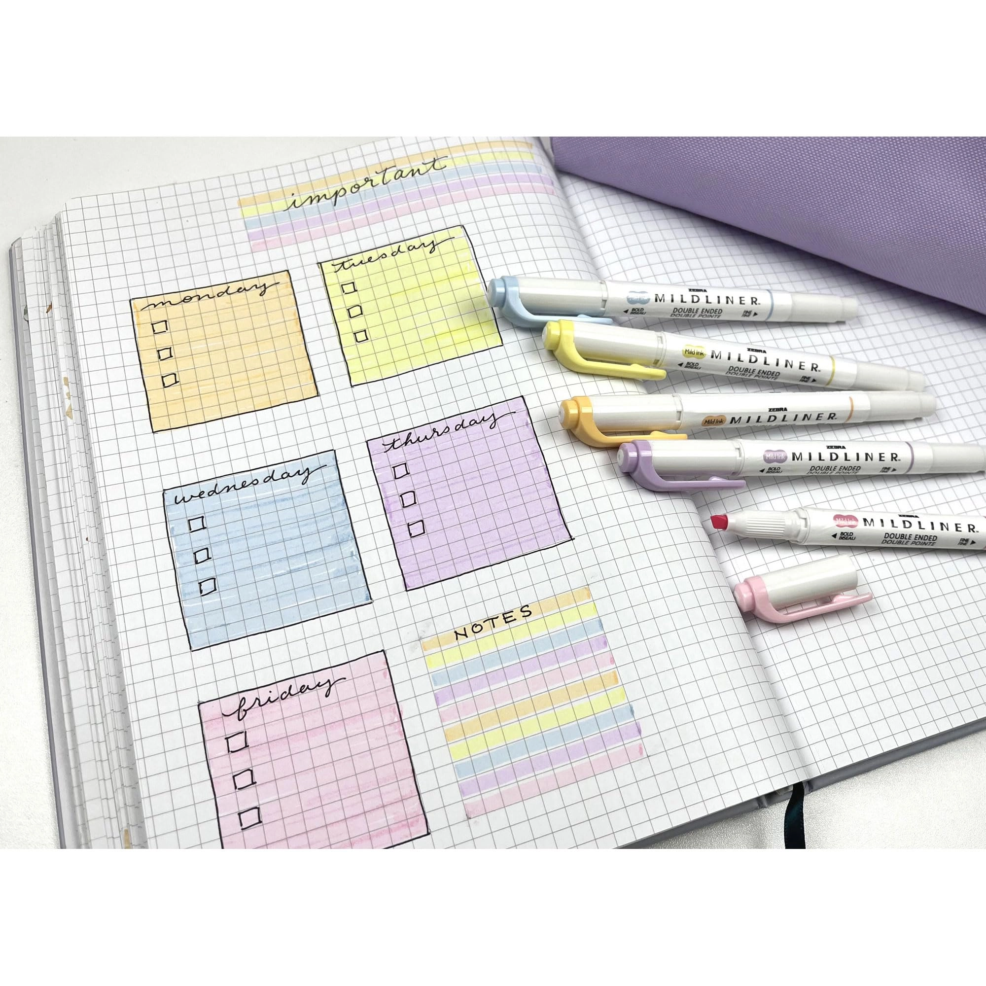 Mildliner Double Ended Highlighter - Multicolor Chisel