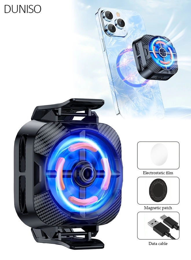 DUNISO Magnetic Cooling Chip - Phone Fan RGB Lights