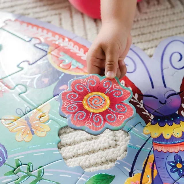 Shimmery Butterfly Floor Puzzle - 4 + 53 pieces