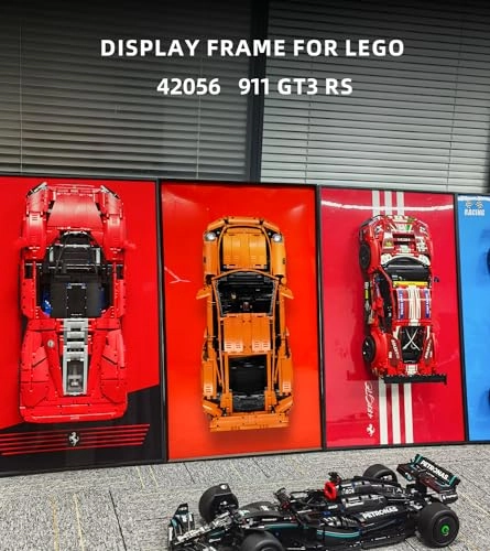 Display Wallboard for LEGO Technic Ferrari 488 GTE 42125 - Aluminium