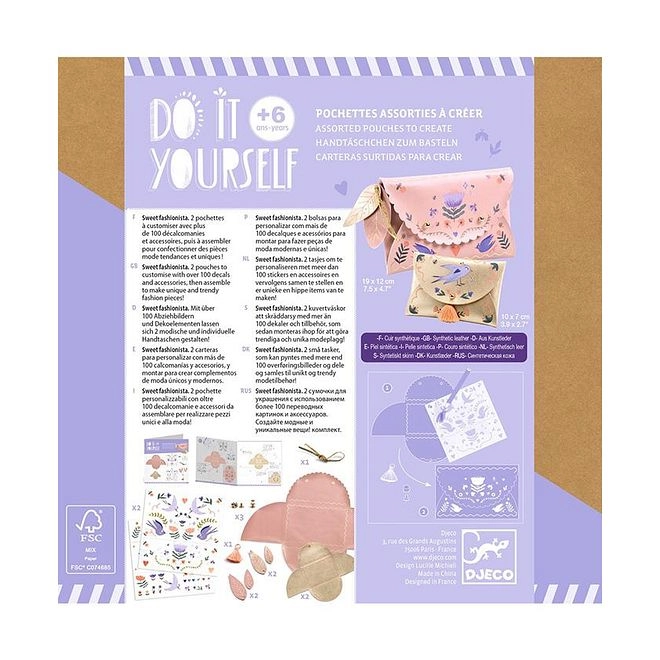Sweet Fashionista DIY Purses Kit - 6+ years