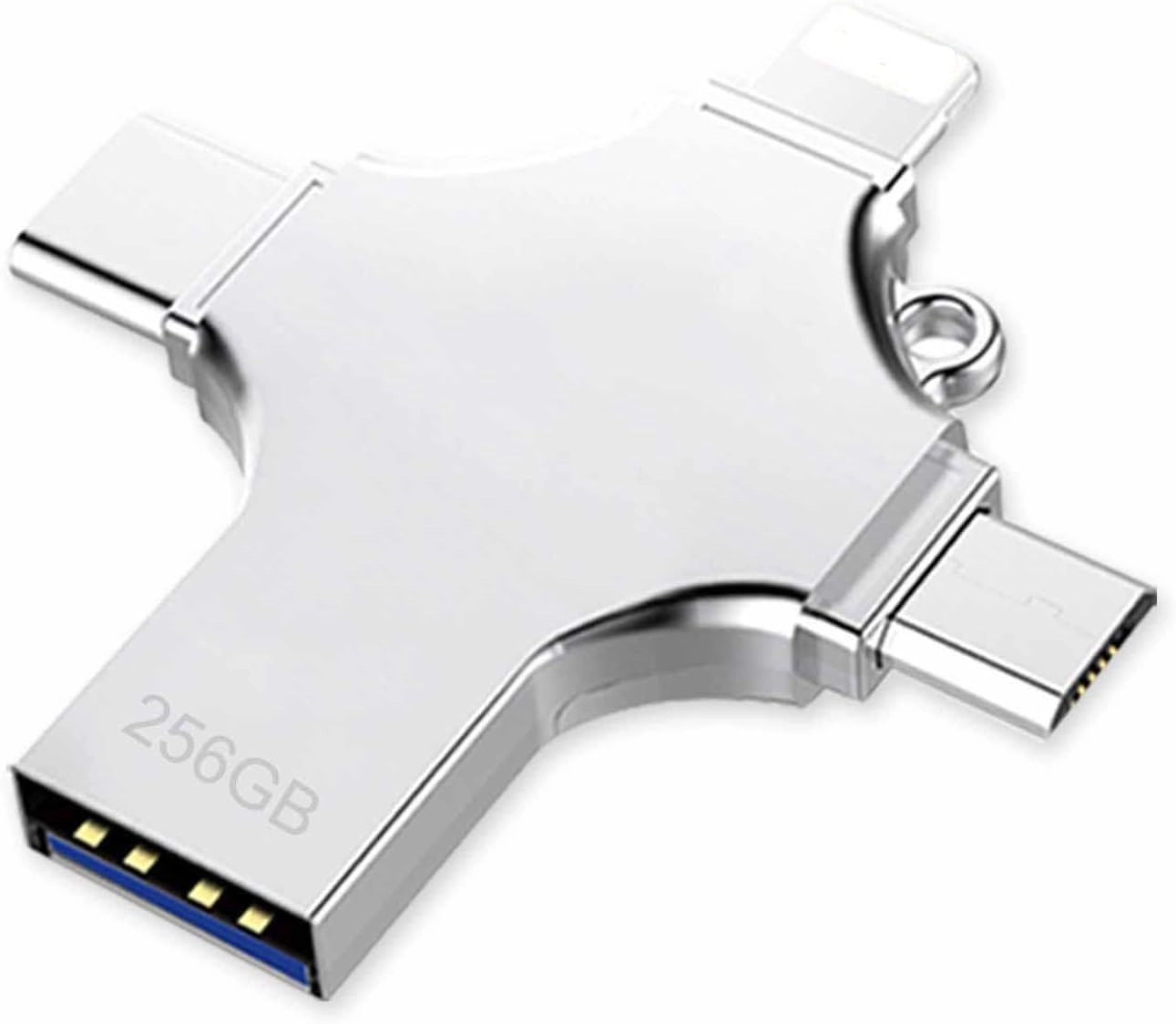 Imported By Wenivo Ltd 4 in 1 USB 3.0 Flash Drive - Type C/Micro/iOS/Android 256GB