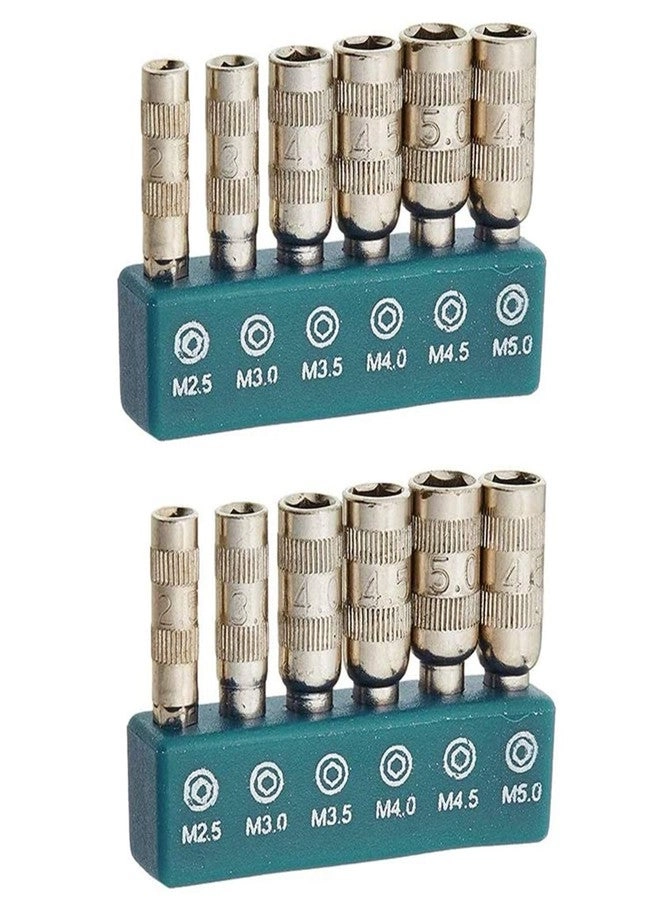 6 Points Hex Socket H4 - Pack of 2 2.5mm 3.0mm 3.5mm 4.0mm 4.5mm 5.0mm