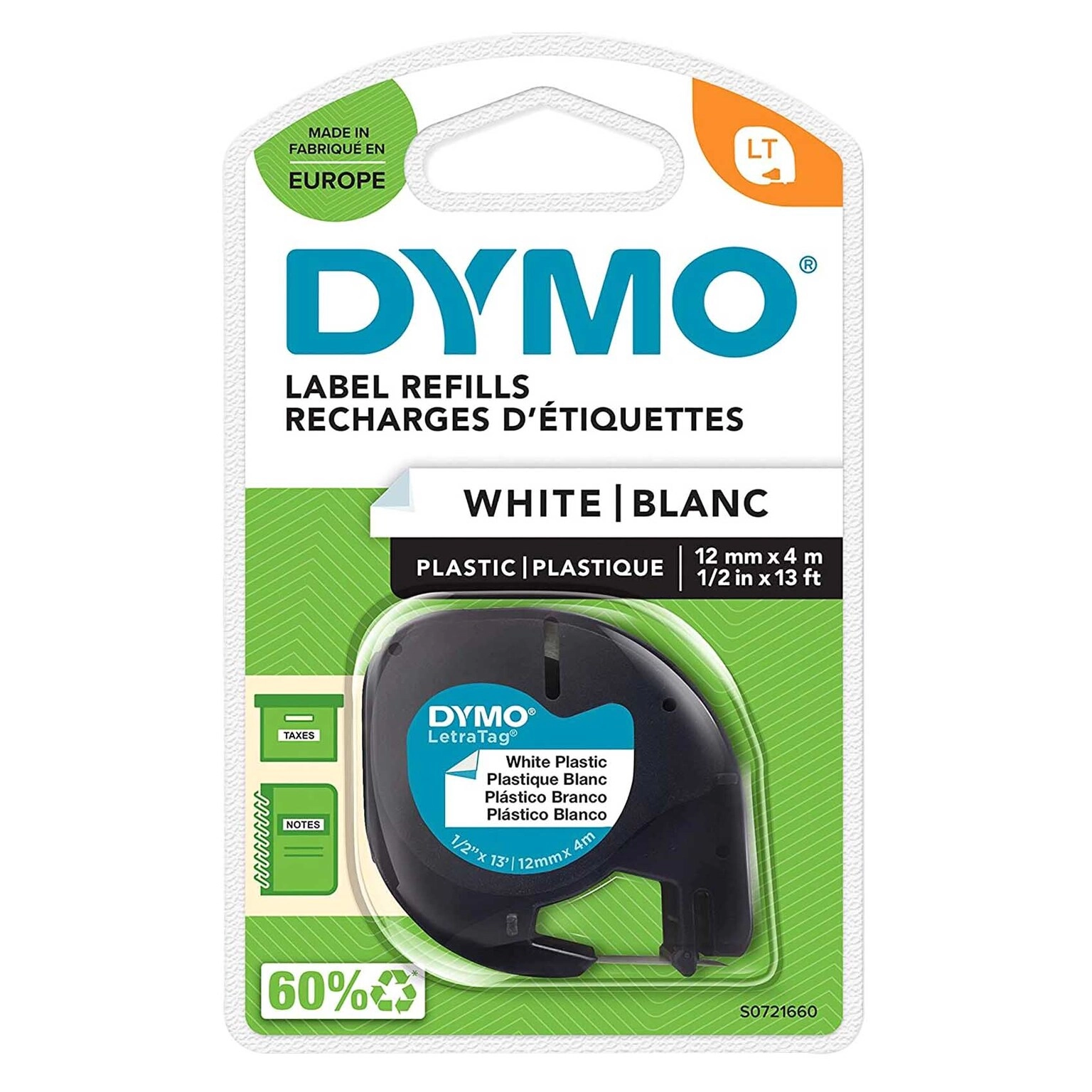 DYMO LetraTag Label Refill - 0.012x4m