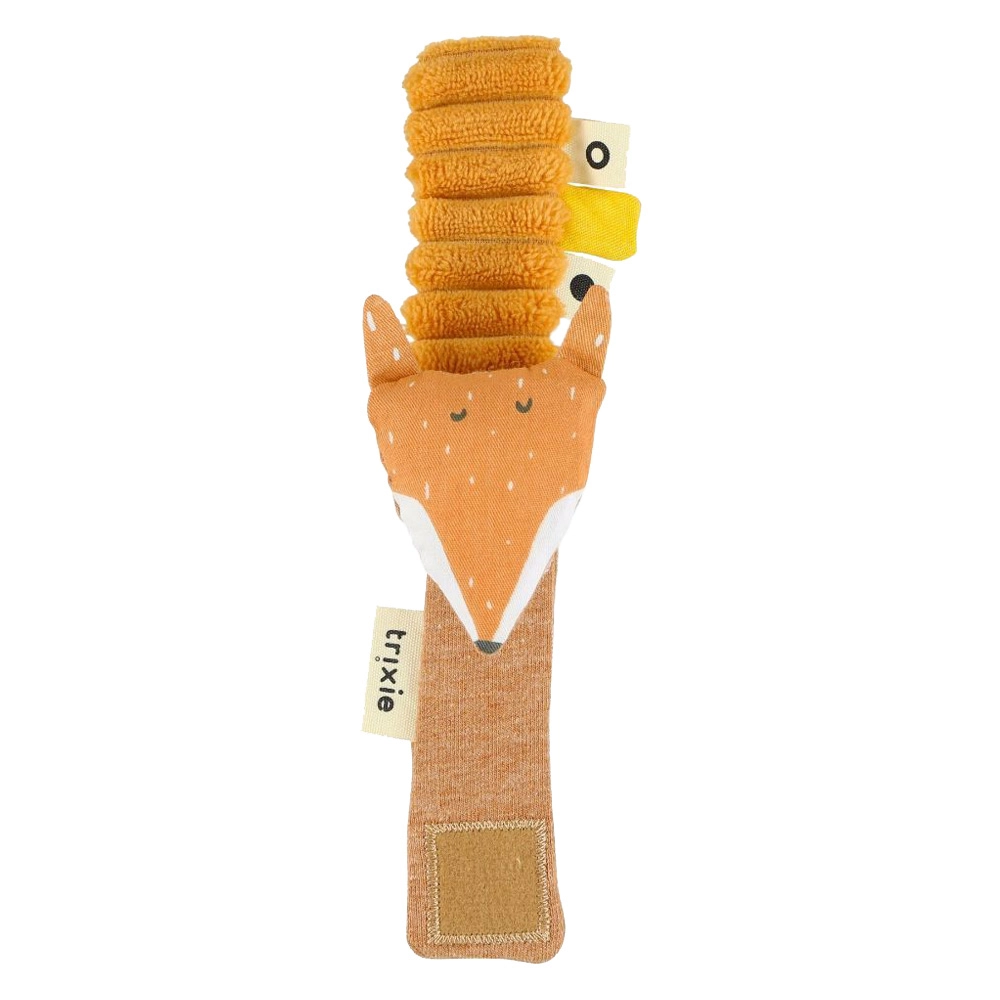 TRIXIE Wrist Rattle - Suitable for 0 month & above cotton twill and corduroy Mr. Fox