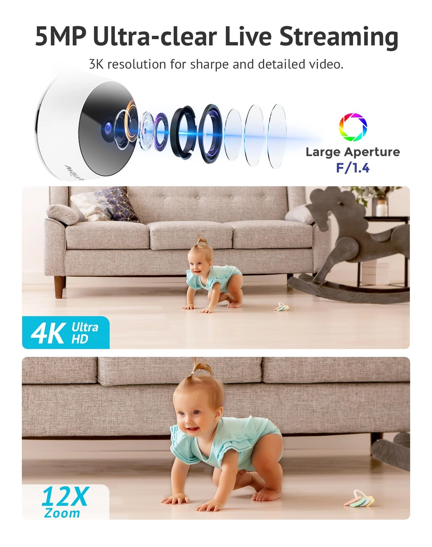 Security Camera Outdoor 3K