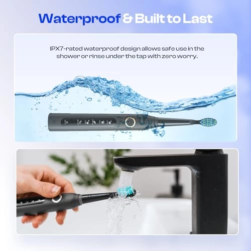 HT5 - 40,000 VPM 8 Brush Heads USB-C Rechargeable