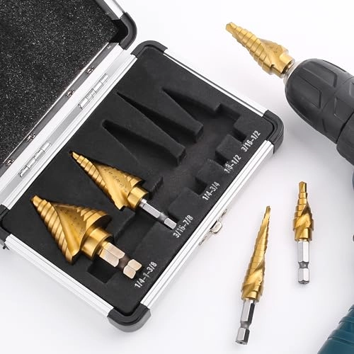 Step Drill Bits - HSS Titanium 5PCS