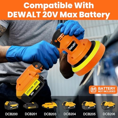 Cordless Buffer Polisher - 20V 6-Inch 3-Speed