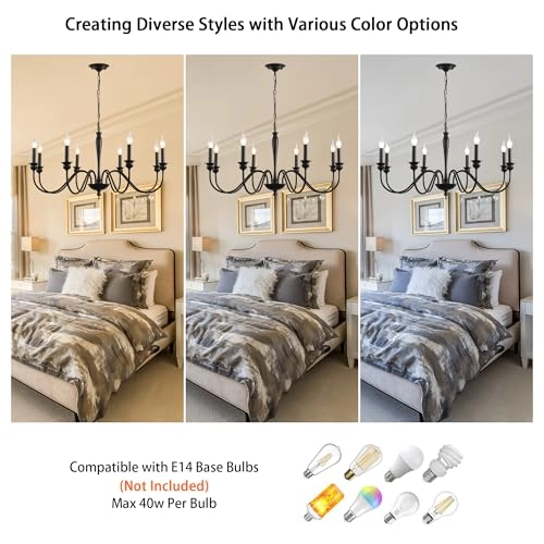 Vintage French Country Chandelier - Dimmable