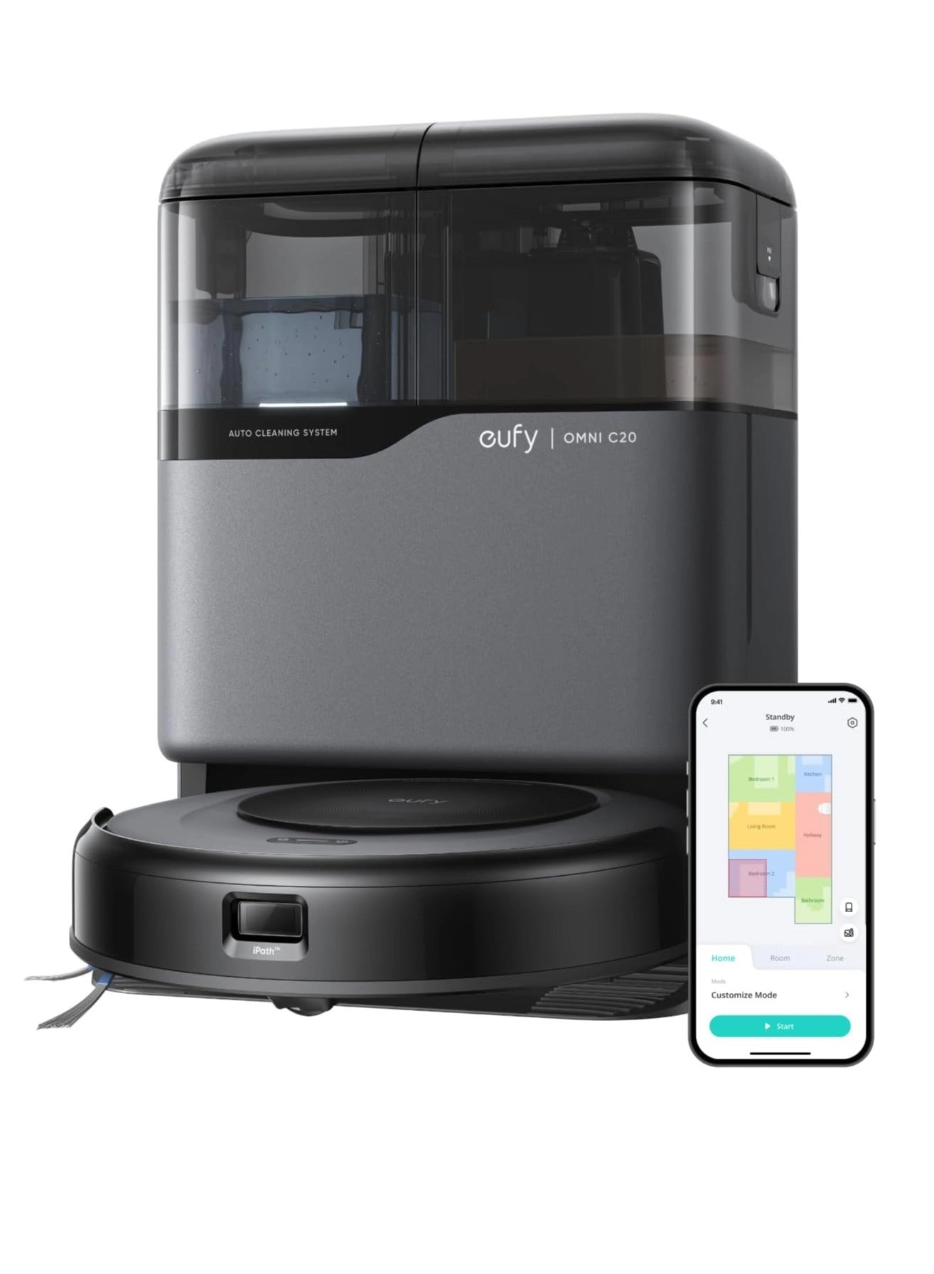 Eufy Omni C20 - All-in-One Station with Auto-Emptying & Mop Washing