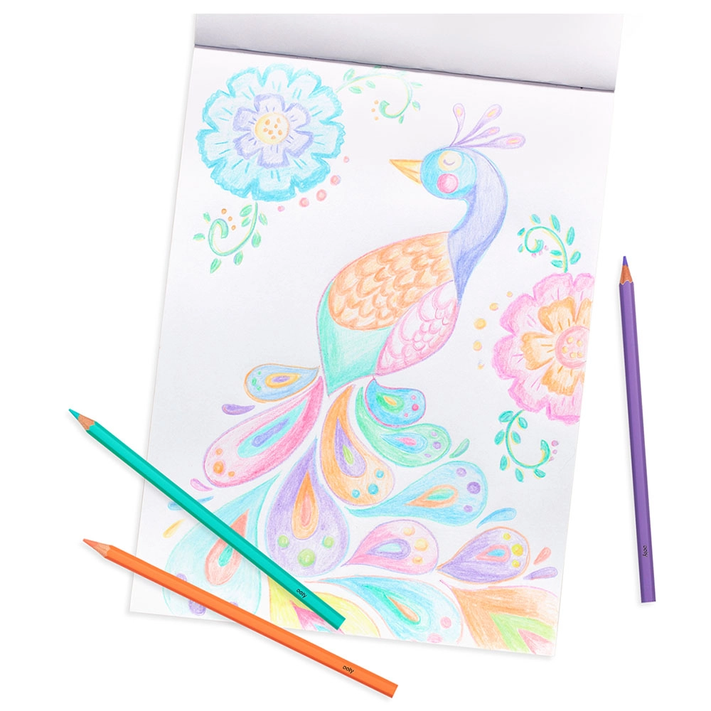 Pastel Hues Coloured Pencils - 12
