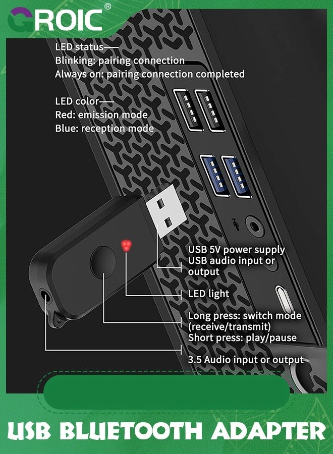 Bluetooth Car Adapter - V5.3 USB