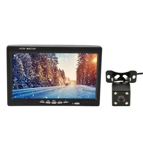 HD 7 Inch Vehicle Backup Camera Monitor - Night Function 1080P