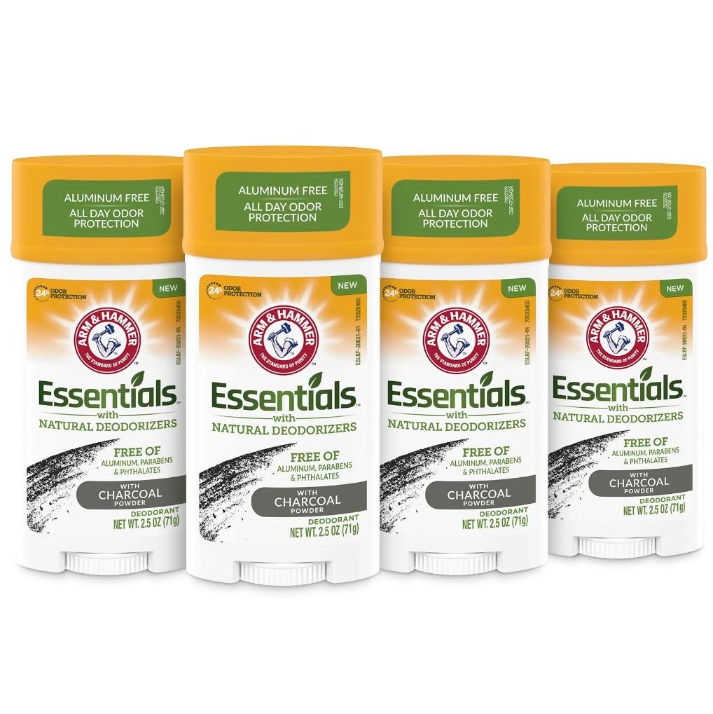 Arm & Hammer Essentials Charcoal Deodorant - 4-Pack