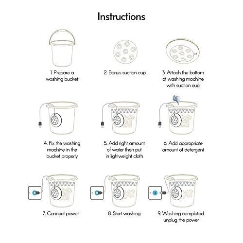 Portable Travel Washing Machine - 24W