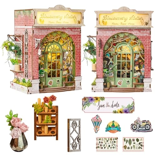 DIY Book Nook Kit - FLOWER HOUSE BOOKNOOK 1/32