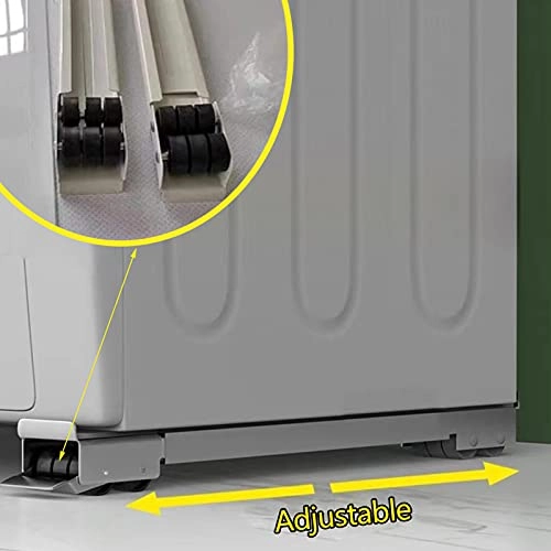 Washing Machine Sliding Base - 24 Swivel Wheels Adjustable 45-70cm