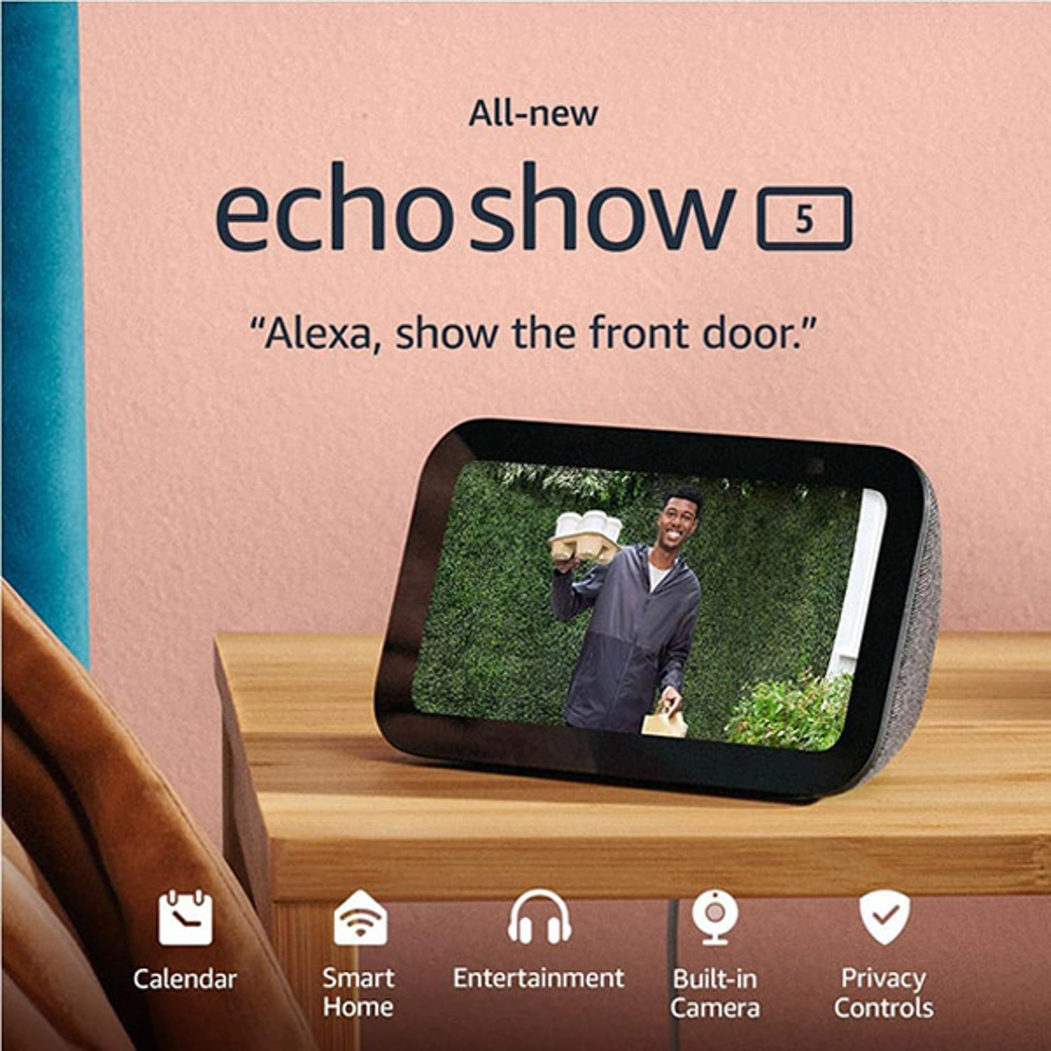 Echo Show 5 3rd Gen - Alexa Charcoal - 2MP Camera, Wi-Fi 5 (802.11ac)