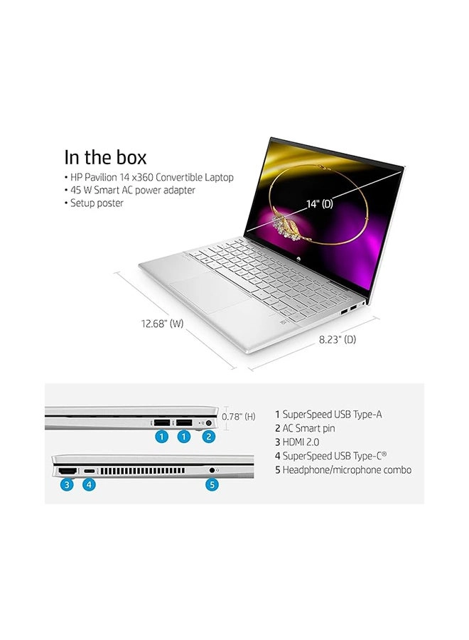 14-dy2050wm Pavilion x360 - 14'' i5-1235U 8GB DDR4 256GB SSD